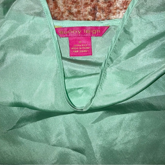 Sage Green Silk Tank Top - Picture 4 of 4